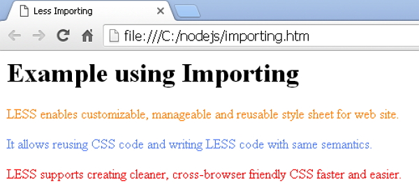 importing